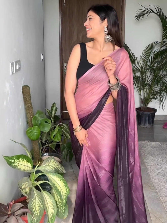 1 Minute Pre-stitched Saree