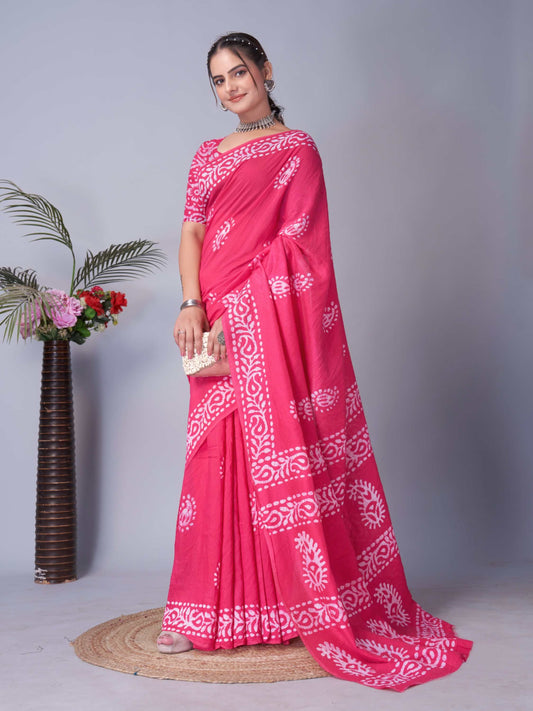 Chanderi Cotton Saree