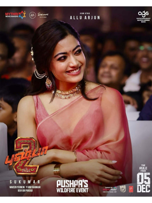 Rashmika Mandanna Saree