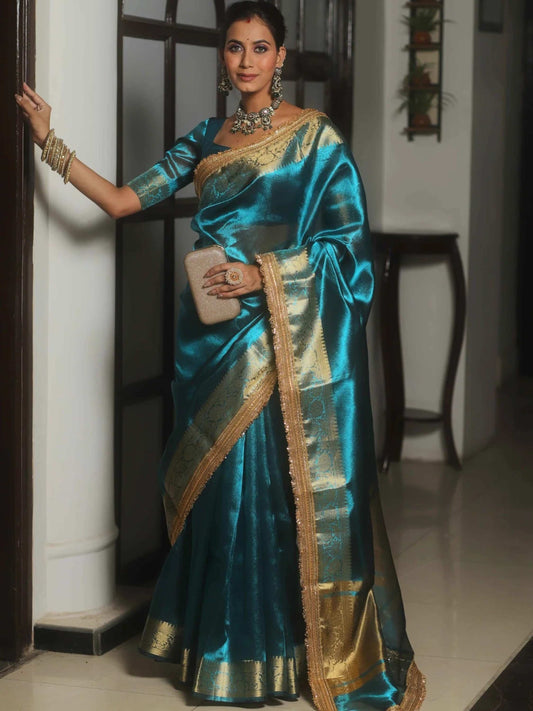 Tissue Wedding Saree
