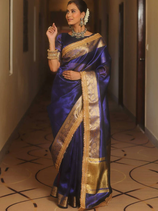 Tissue Wedding Saree