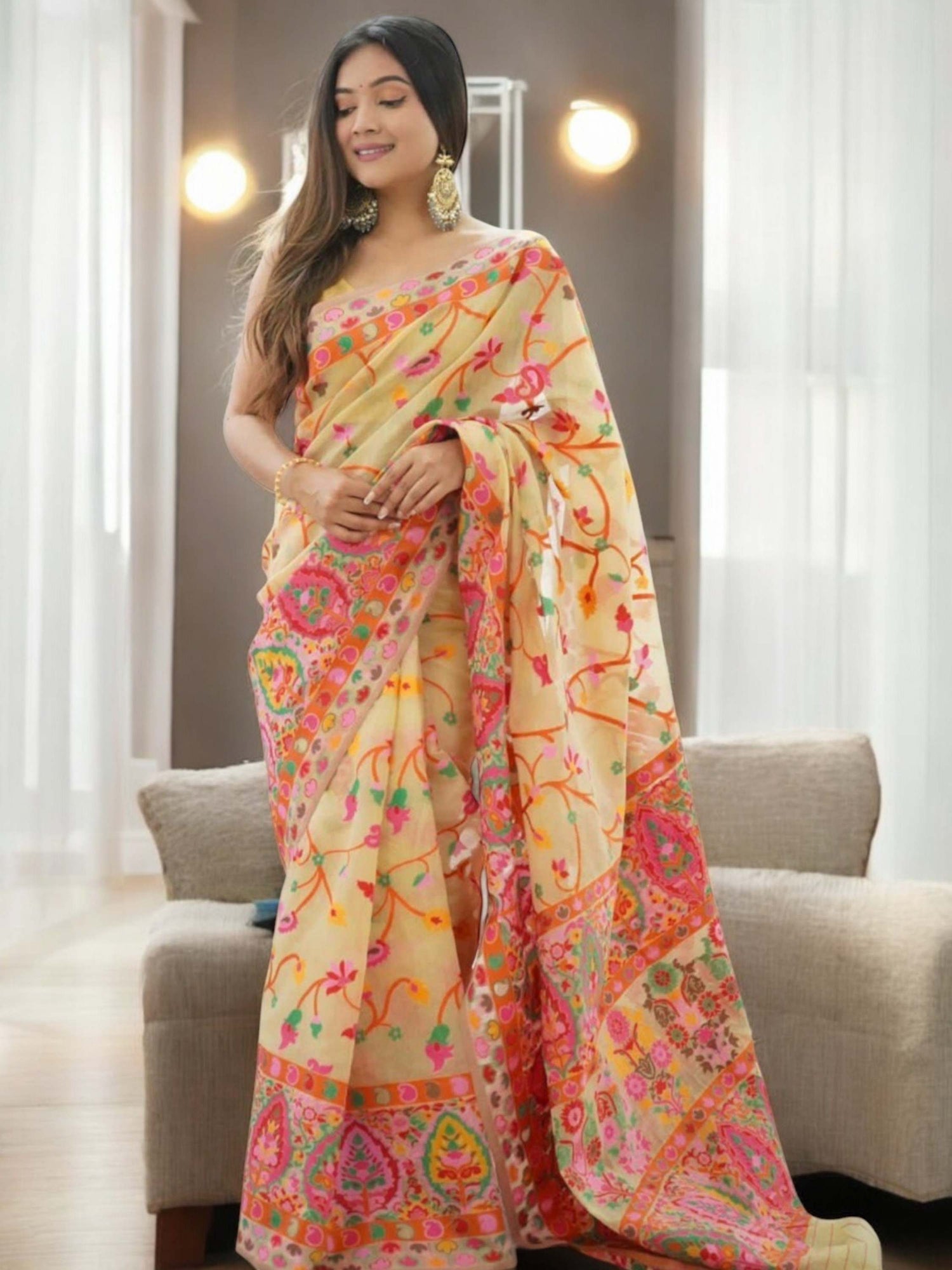 Pashmina Silk Saree