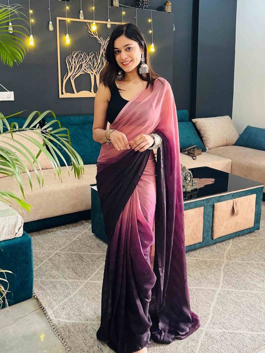 1 Minute Pre-stitched Saree