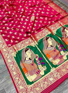 Banarasi Silk Saree Pink