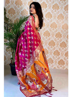 Banarasi Silk Saree Purple