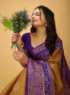 Bandhini Saree Mustard