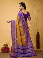 Bandhini Saree Mustard
