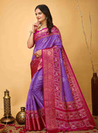 Bandhini Saree Purple