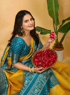 Bandhini Saree Yellow