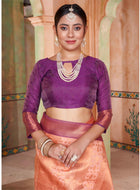Beige Kanjivaram Silk Saree
