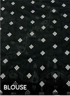 Black Chanderi Cotton Saree