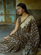 Black Chanderi Saree