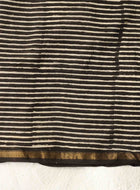 Black Chanderi Saree