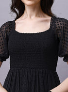 Black Chiffon Maxi Dress