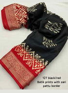Black Dola Silk Cotton Saree