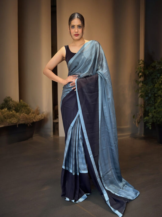 Black Ready to Wear Saree
