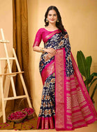 Blue Dola Silk Cotton Saree