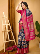 Blue Dola Silk Cotton Saree