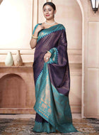 Blue Kanjivaram Silk Saree