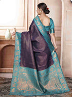 Blue Kanjivaram Silk Saree
