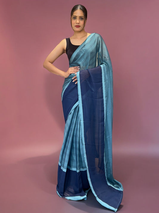 Blue Ready to Wear Saree