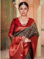 Bottle Green Kanjivaram Silk Saree