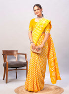 Chanderi Cotton Saree Yellow