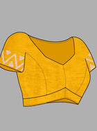 Chanderi Cotton Saree Yellow