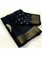 Cotton Saree Black
