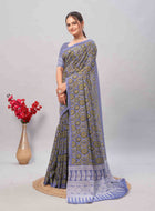 Cotton Saree Blue
