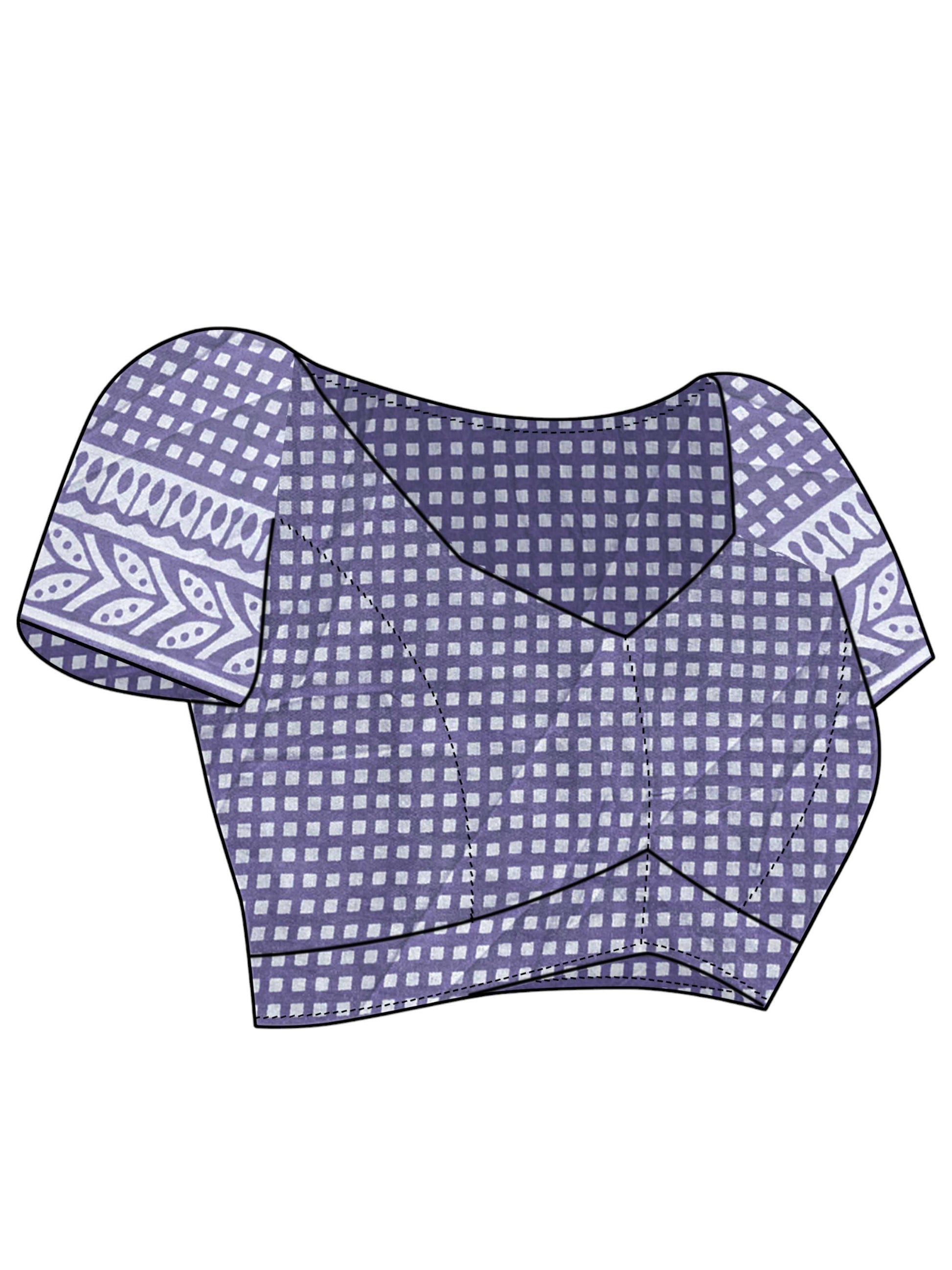 Cotton Saree Blue