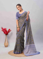 Cotton Saree Blue