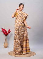 Cotton Saree Cream