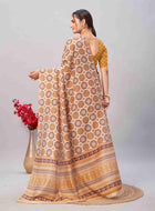 Cotton Saree Cream