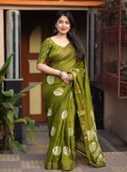 Cotton Saree Green