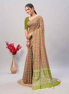 Cotton Saree Green