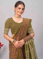 Cotton Saree Green