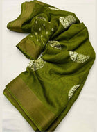 Cotton Saree Green