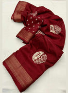 Cotton Saree Maroon