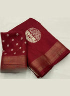 Cotton Saree Maroon