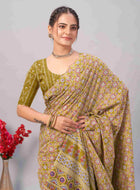 Cotton Saree Mehandi