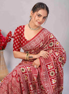 Cotton Saree Red