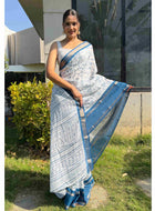Cotton Saree White