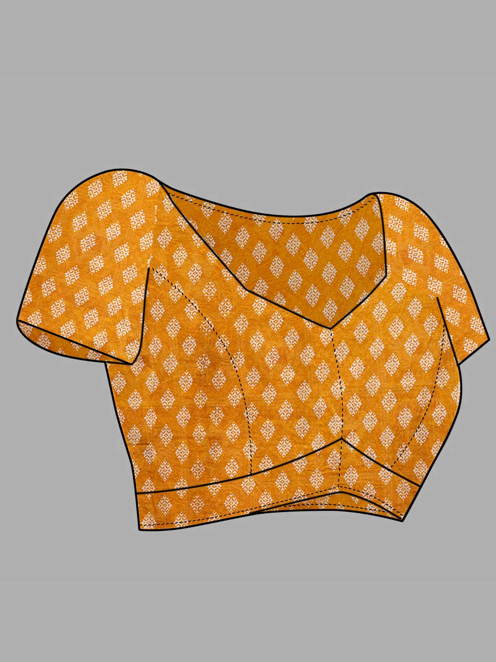 Cotton Saree Yellow