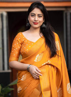 Cotton Saree Yellow