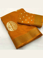 Cotton Saree Yellow
