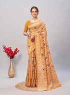 Cotton Saree Yellow
