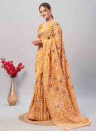 Cotton Saree Yellow