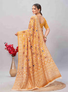 Cotton Saree Yellow