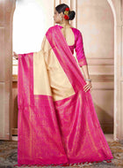 Cream Kanchipuram Silk Saree